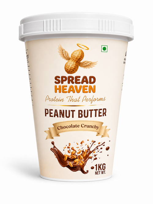 Spread Heaven Chocolate Crunchy Peanut Butter | High Protein | 1kg