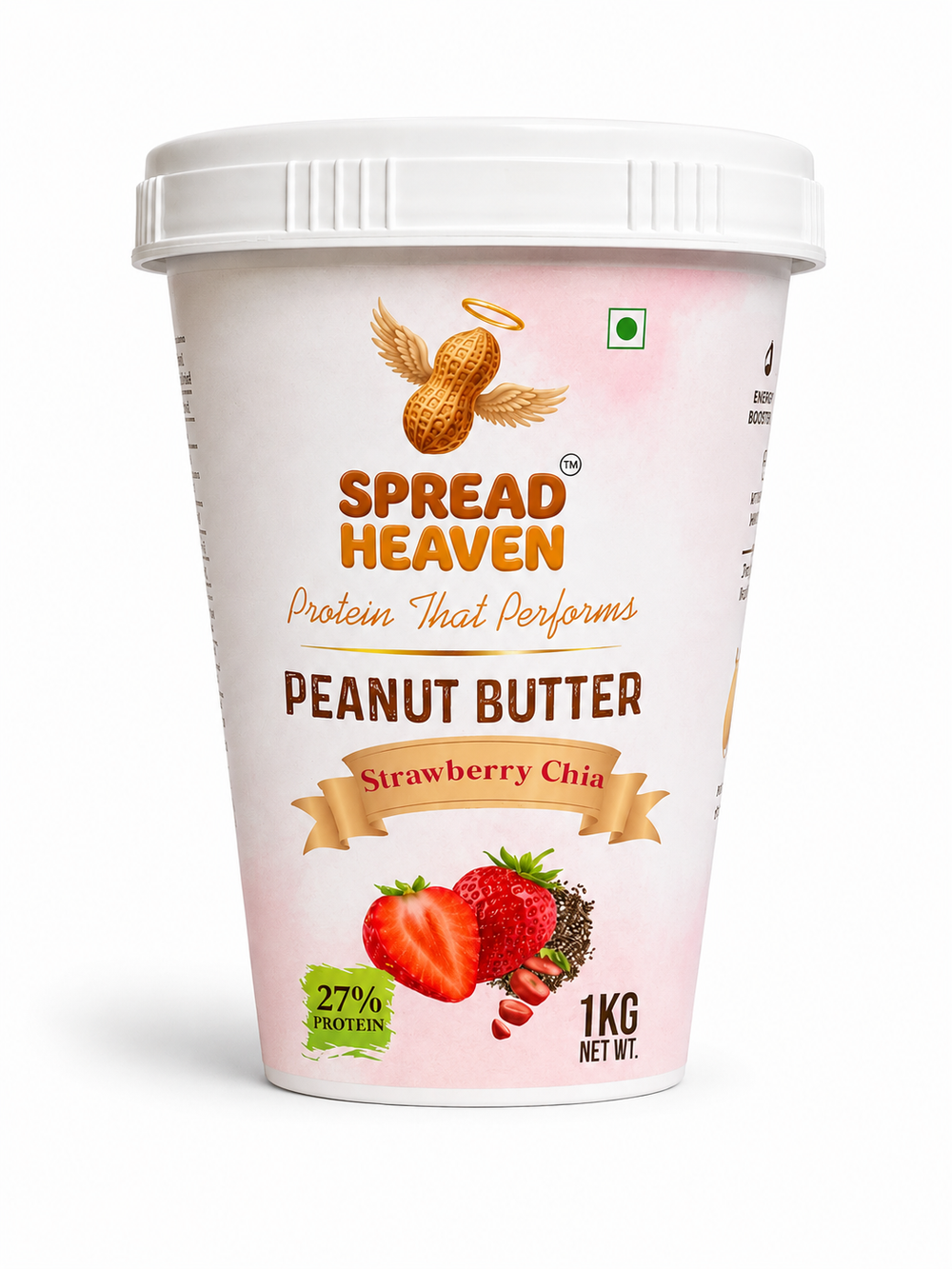 Spread Heaven Strawberry Chia Peanut Butter (1kg)